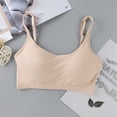 thumbnail image 3 of Uccdo 10-18T Girls Adjustable Solid Training Bra Sets Wireless Crop Cami Sports Padded Bra Set, 5-Pack, 3 of 8