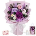 thumbnail image 1 of Ramo de flores preservadas TYL&TYS Real Roses, 13.5 pulgadas, color morado, 1 of 7
