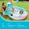 thumbnail image 2 of Intex 57440EP 79" x 77" x 36" Inflatable Whale Spray Kiddie Pool for Kids 2+, 2 of 10
