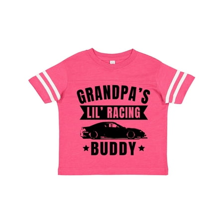 

Inktastic Grandpas Lil Racing Buddy Gift Toddler Boy or Toddler Girl T-Shirt