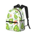 thumbnail image 2 of Daiia Kawaii Avocado School Backpack for Men Women, Unisex Large Waterproof Bookbag Schoolbag Casual Daypack for High School/College/Teens/Travel/Work Black, 2 of 8