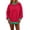 28#Red, variant on Womens Polka Dot Sweatshirt Crew Neck Pullover Top Long Sleeve Oversized Casual Fall Winter Fashion Contrast Trim Shirt Navy 2XL
