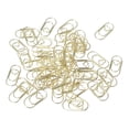 thumbnail image 4 of Ruiboury 100x Paper Clips Cute Metal Paperclips Notebook for Office School Gold 20mm 1Set, 4 of 6