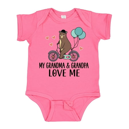 

Inktastic Grandma Grandpa Love Me Gift Baby Boy Bodysuit