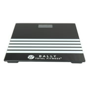 Ballys Total Fitness Digital Bathroon Scale in Black