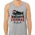 thumbnail image 2 of Merry Fishmas Tank Top Unisex X-Large Grey, 2 of 5