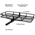 thumbnail image 3 of ARKSEN 60" x 20" x 6" Hitch Mount Folding Cargo Carrier W/Cargo Bag, Net, Hitch Stabilizer & 2 Ratchet Straps Combo, 3 of 7