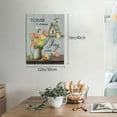 thumbnail image 3 of Tulip Flower Farmhouse Canvas Wall Art Farmhouse Pictures Wall Decor Hummingbird Canvas Painting Prints Today I Choose Joy Artwork Modern Home Decoration Framed for Living room Bedroom Bathroom, 3 of 6