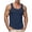 Navy, variant on hoksml Men's Wide Strap Racerback Sleeveless Tank Top, Solid Regular Fit Casual Athletic Layering Undershirt