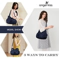 thumbnail image 7 of Purses and Handbags Women Tote Shoulder Top Handle Satchel Hobo Bags Fashion Washed Leather Purse…, 7 of 7