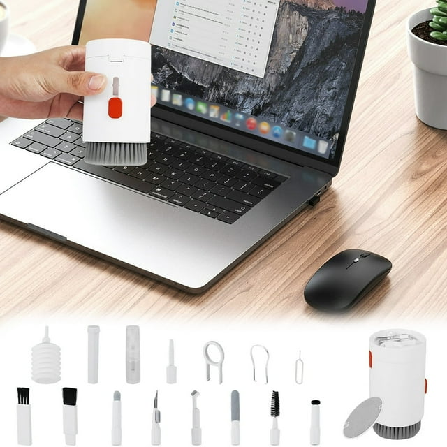 MesaSe 20Pcs Electronic Cleaner Kit Professional Keyboard Cleaning Brush Set Multifunctional Laptop Computer Screen Dust Remove Cleaning Tool Portable Earbuds Cleaning Pen Kit for Phone C