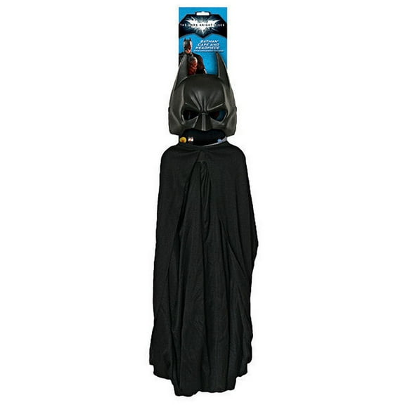 The Dark Knight Rises Batman Mask and Cape Set for Adults by Rubies, Men's One Size