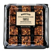 Marketside Bite Sized Turtle Chocolate Brownies, 13.3 oz, 12 Count, Shelf-Stable
