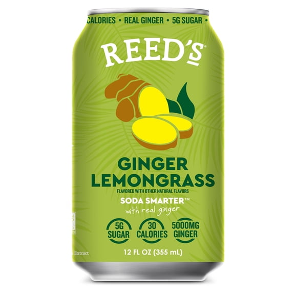 Reed's Ginger Lemongrass Functional Soda