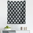thumbnail image 1 of Grey and Black Tapestry, Bohemian Pattern with Triangles Vertical Lines Repeating Motifs, Fabric Wall Hanging Decor for Bedroom Living Room Dorm, 5 Sizes, Grey Black Pale Grey, by Ambesonne, 1 of 1