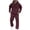 Wine #4, variant on Y-Sunset Mens Sweatsuits Sets 2025 Big and Tall Drawstring Hoodies and Sweatpants Set 2 Piece Set Plain Workout Loungewear Winter Gym Tracksuits,S,Army Green #4