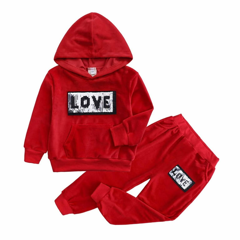 Boys red sweatsuit outlet