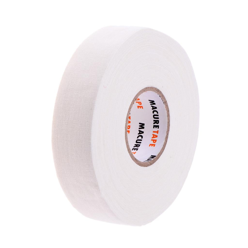 Waterproof Adhesive Ice Hockey Cloth Stick Grip Tape 25mmx22.5m Black/White 