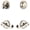 Polished Nickel, variant on Grandeur 834422 Georgetown Solid Brass Right Handed Single Cylinder Keyed Entry Leverset