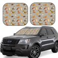 thumbnail image 1 of Wukai Cute Dog Car Front Windshield Sun Shade,Sun Visor Shield Block Automotive Interior Protector Blocks UV Rays-Medium, 1 of 6