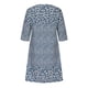 thumbnail image 5 of ICHUANYI Clearance Fashion Women Summer Casual V-Neck Print 3/4 Sleeve Fold Mini Dress(Blue, L) ICHUANYI WER2023080701934, 5 of 6