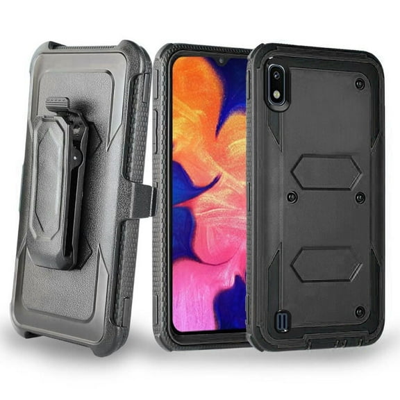 GSA Hexagon Hybrid Holster Case for Samsung S10e (5.8") - Black