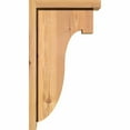 thumbnail image 3 of 5 1/2"W x 10"D x 18"H Del Monte Smooth Corbel w/Backplate, Western Red Cedar, 3 of 9
