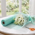 thumbnail image 5 of 1 Roll Metallic Line Deco Mesh Ribbon 6INx30FT, Metallic Foil Deco Poly Mesh Roll for Front Door Wreath Making, Craft Mesh Ribbon Roll for for Christmas Party Wedding Home Decor, 5 of 6