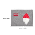 thumbnail image 4 of Inteprter Mantel de Navidad para el hogar, mantel rectangular para exteriores, alfombrilla para tenedor, rojo, gris, antiescaldado, alfombrilla para Kits de decoración para fiestas Gris Inteprter HA070663-02, 4 of 6