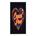 thumbnail image 2 of Glow Beach Towel - Bold Cursive ' Cancel ' Design with Sparkles & Dripping Red Accents - Perfect for Pool & Travel, 2 of 6