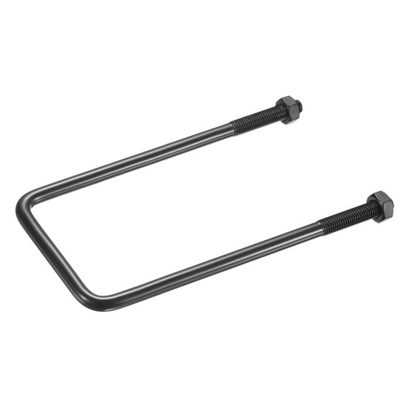 Uxcell 1 Set M1 Square U-Bolts 80mm Width 200mm Length 304 Stainless Steel with Nuts