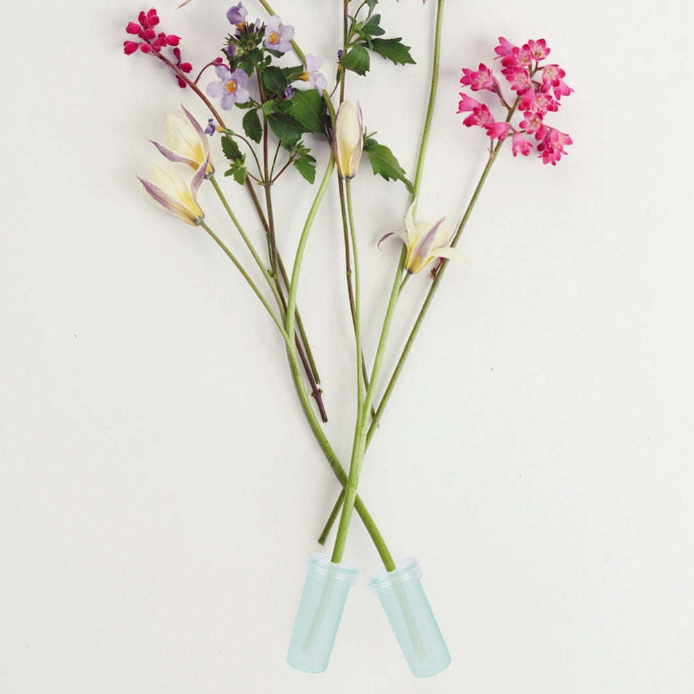 Masteelf 270 Pcs  Plastic Flower Tubes Florist Flower Tubes Practical Flower Water Tubes