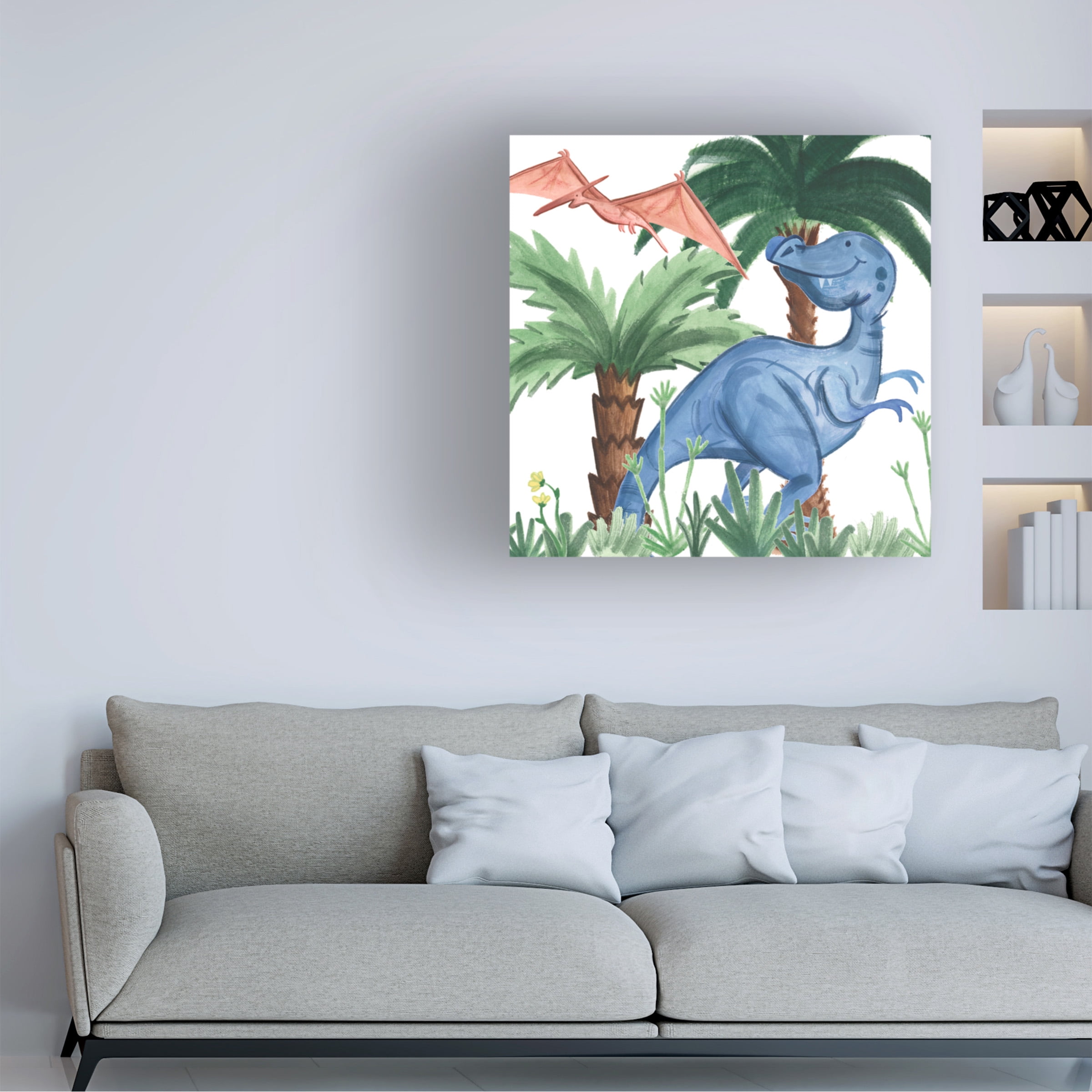Jamie Douglas 'Dino Buddies I' Canvas Art