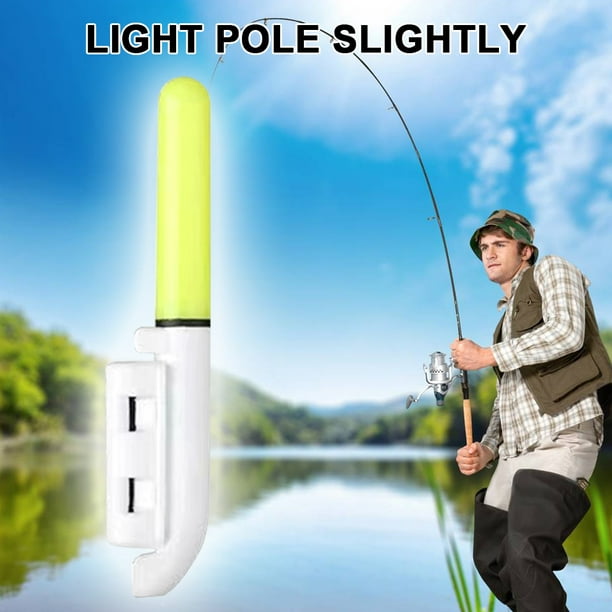 Jinveno Night Fishing Rod Tip Alert Indicator Tools LED Induction Fish Bite  Alarms Light 