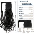 thumbnail image 3 of Dulchany Curly Ponytail Extension 18 Inch Heat Resistant Synthetic Natural Wavy Hairpiece Wrap Around Pony Tail Hair Extensions, 3 of 7