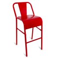 thumbnail image 1 of Bancos metálicos para barra de bar ó cocina Modelo Nisso asiento de lamina respaldo de Metal con lamina Color Rojo Moblibar Moderno, 1 of 3