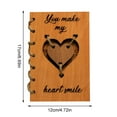thumbnail image 3 of TIELUTT Wooden Heart Shaped Valentine's Day Greeting Card for Laminated Cards Blank Cards Envelopes Sympathy Thank You Cards with Message inside Valentines Mailboxes Blank Notes with Envelopes, 3 of 7