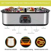 Probiotic Yogurt Maker, Probiotic Yogurt Maker with Adjustable Temperature & Time Control, 1400 ML Ultimate Yogurt Maker with 8 Pcs Glass Jars, with a European to American converter