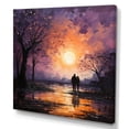 thumbnail image 2 of Designart "love Couple Landscape Whispers Of Sunset" Romantic Landscape Metal Wall Art Prints, 2 of 5