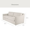 thumbnail image 6 of My Texas House Briar 2 Accent Chairs & 1 Sofa, Bundle Cream Linen, 6 of 8