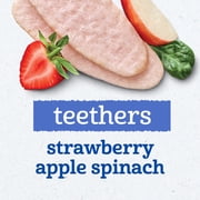 Gerber Baby Food, Teething Wafers, Strawberry Apple Spinach, 1.7 oz, 12 ct