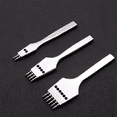 thumbnail image 4 of 9Pcs 4mm Leather Craft Round Hole Leather Puncher Detachable Seam Punching Chisel Tool/Set, 4 of 7