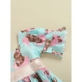 thumbnail image 5 of aturustex Toddler Girl Easter Dress 9M 12M 18M 24M 3T 4T Bunny Print Dress Short Puff Sleeve Dress Summer Doll Collar Dress for Little Girls, 5 of 9