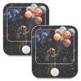 thumbnail image 7 of Yayeee 2-Pack Plug in LED Night Lights with Light Sensors Motion Detectors, Black Watercolor Space, 7 of 7