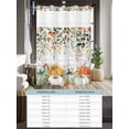 thumbnail image 6 of No Hook Cloth Fabric Shower Curtain with Snap in Liner, Fall Green Pumpkin Waterproof Shower Curtains Set with See Through Top Window, Thanksgiving Sage Orange Eucalyptus Bath Curtains Shower 48"x72", 6 of 6