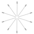 thumbnail image 3 of Phlegsive 10pcs Brooch Safety Pin Stick Pin Brooch Pin Suit Tie Hat Pin For Costume Decor, 3 of 5