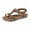 A Coffee, variant on Sandals For Women Dressy And Casual Retro Flat Sandals Open Toe Strappy Comfy Simple Shoes Casual Daily Wear Navy 41