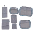 thumbnail image 3 of bolsas de equipaje de poliéster impermeables, cubos de embalaje para viajes de negocios, color gris., 3 of 14