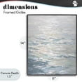 thumbnail image 4 of Stupell Industries Contemporary Shallow Reflections Calm Sea Black Framed Giclee Art, 11 x 14, by Riley B, 4 of 8
