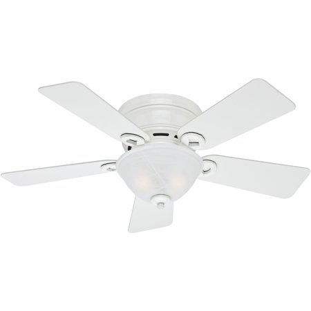 42 Conroy Snow White Ceiling Fan With Light Hunter Fan Brickseek